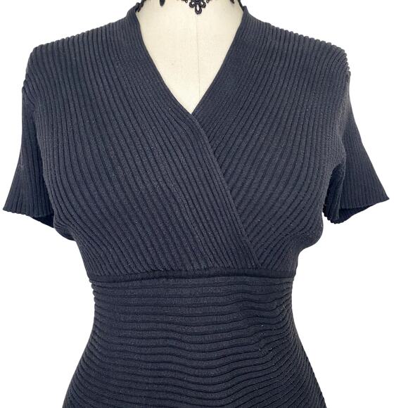 Worthington Retro Chic Cross V-neck Blouse - Picture 2 of 13